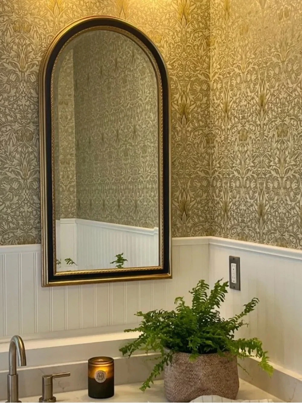 Morris & Co authentic (2) rolls new wallpaper Snakehead Stone/Cream Retail $416